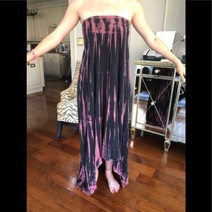 Maje Black and pink ombré look dress/coverup